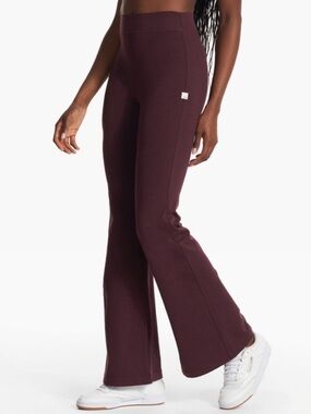 VUORI VW4049 Granite High Waist Flare Pants Women's Size L Cerise Heat